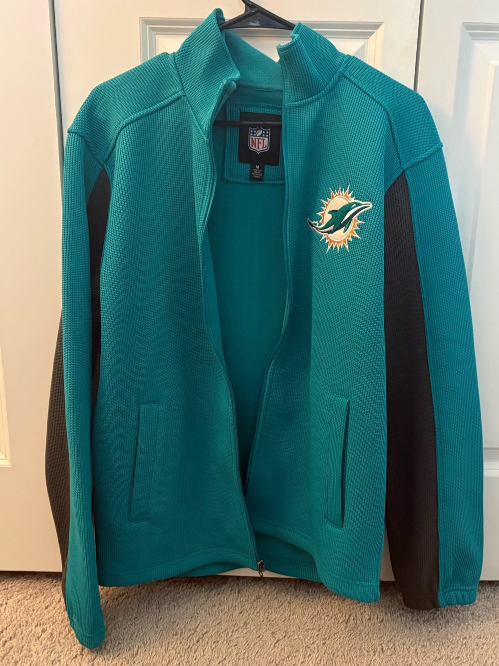 NFL Teal Miami Dolphins Full-Zip Pullover Jacket